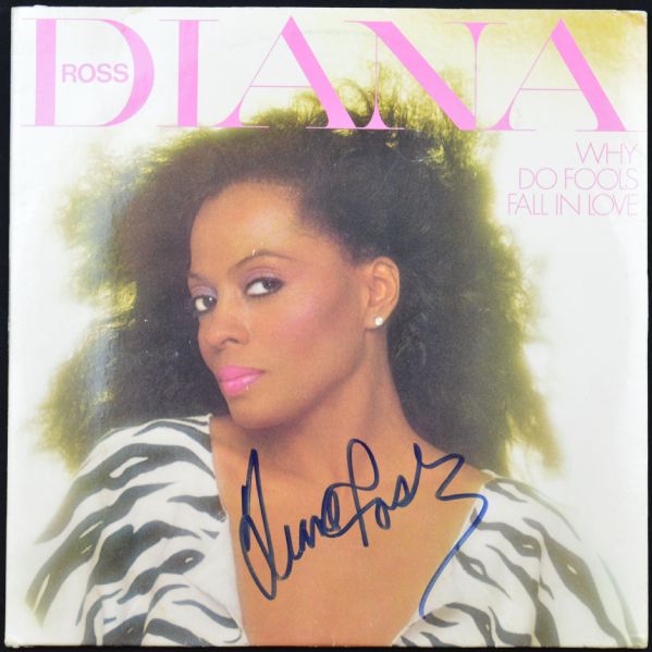 Diana Ross Signed Record Album – Supremes – Why Do Fools Fall in Love