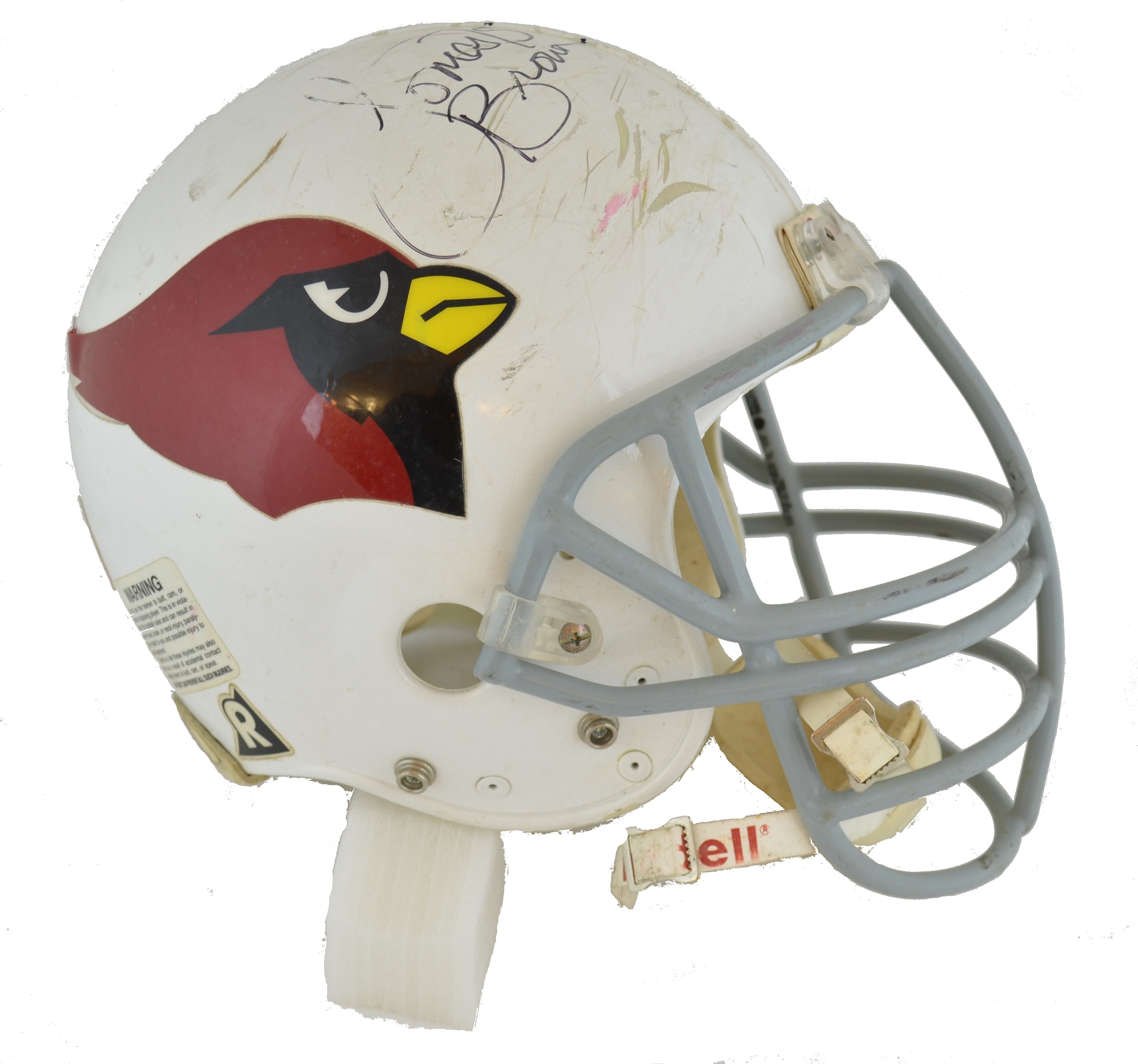 Lot Detail - Lomas Brown Professional Model 1996 Arizona Cardinals Football  Helmet – Erik Williams Collection
