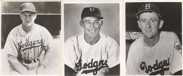 Collection of 31 - 1940s - 50s Brooklyn Dodgers team issued 8x10 photos