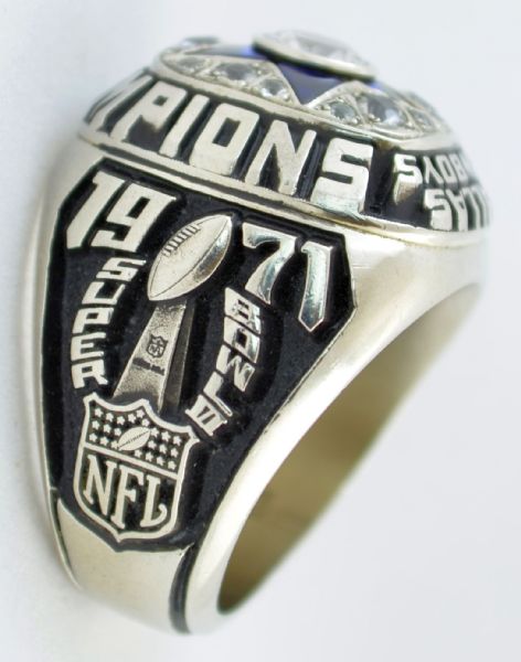 1971 Dallas Cowboys Super Bowl VI Championship Ring Presented to