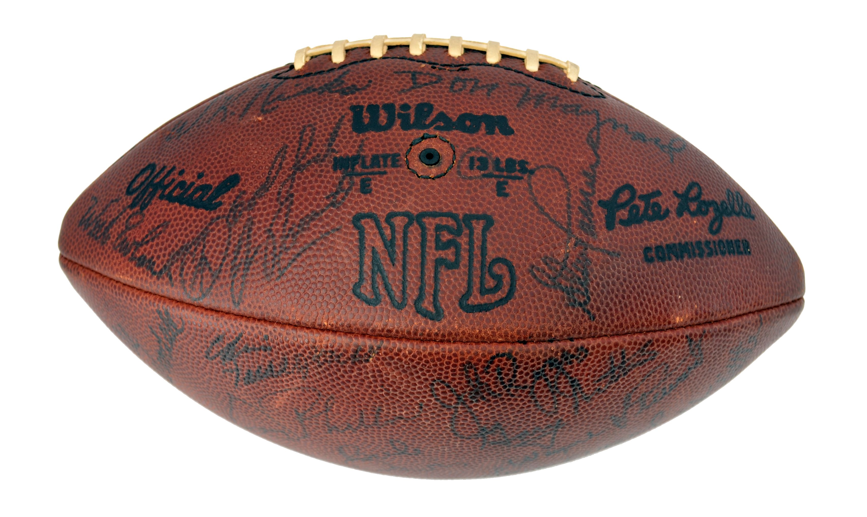 Lot Detail - 1972 New York Jets team Signed official NFL – Rozelle Football