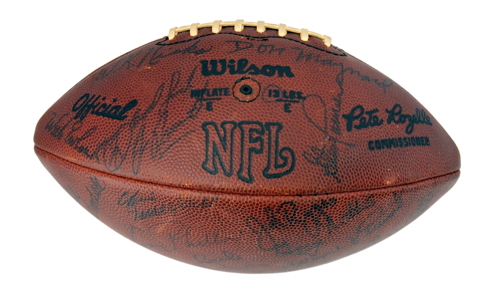 1972 New York Jets team Signed official NFL – Rozelle Football