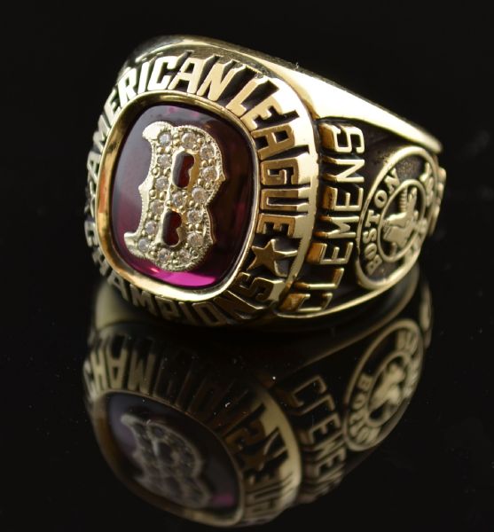 Lot Detail - 1986 Boston Red Sox American League Championship Ring – SS Roger  Clemens 10K