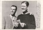 Ben Hogan & Byron Nelson wins 1942 Masters Associated Press Oversized photo Golf Legends