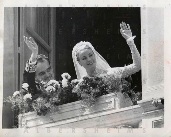 1956 Grace Kelly original photo - "Becomes Real Life Princess" Wedding to Prince Rainier of Monaco