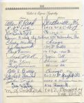  Jim Enright multi-signed 1955 Arch Ward Funeral Guest Book Page    