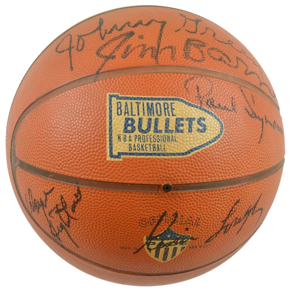 1965-66 Baltimore Bullets Team Signed Basketball