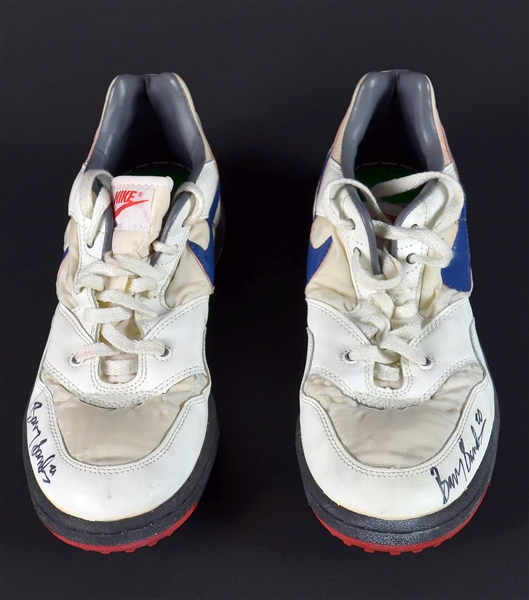 Lot Detail - Barry Sanders Game-Used Shoes & Laundry Bag