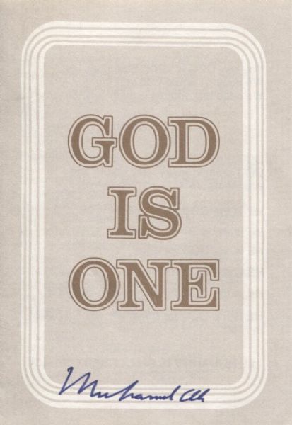 Muhammad Ali “God Is One” Signed Pamphlet