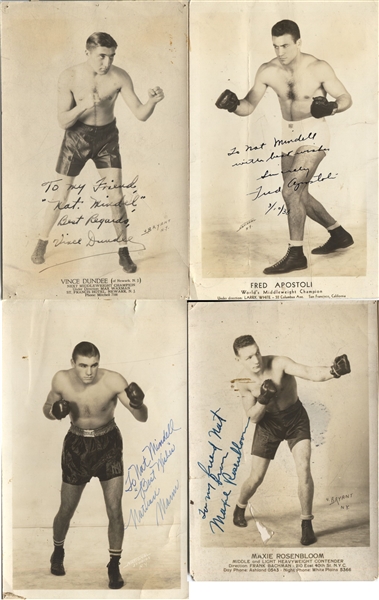 Lot Detail - Vintage 1930s Boxing Champs Signed Photos Lot of 4 w ...