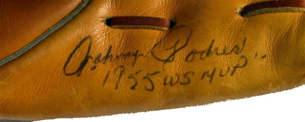 1955 Brooklyn Dodgers Hero -Johnny Podres Rawlings Signed Baseball Glove