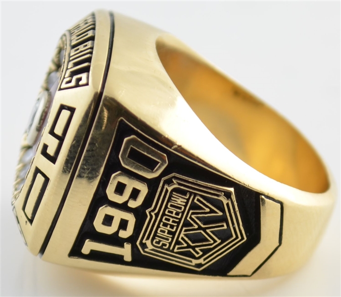 Buffalo Bills Large Classic Silvertone NFL Ring