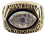 Minnesota Vikings 1973 Chuck Foreman NFC championship League ring - MVP Ring