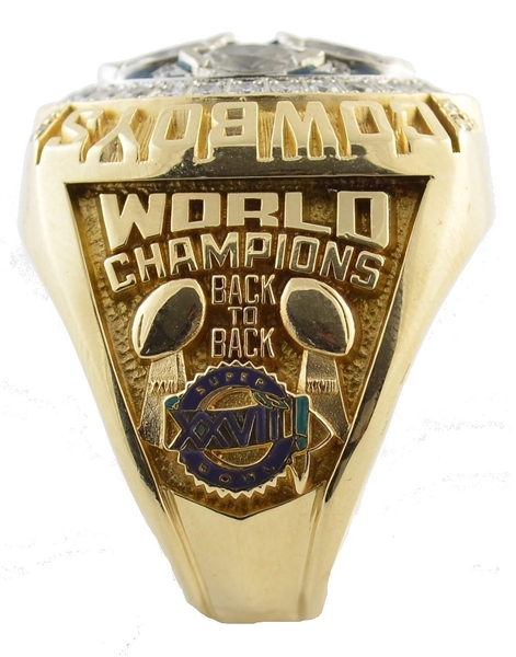 Lot Detail - ERIK WILLIAMS' 1993 DALLAS COWBOYS SUPER BOWL XXVII 10K GOLD CHAMPIONSHIP  RING (WILLIAMS LOA)