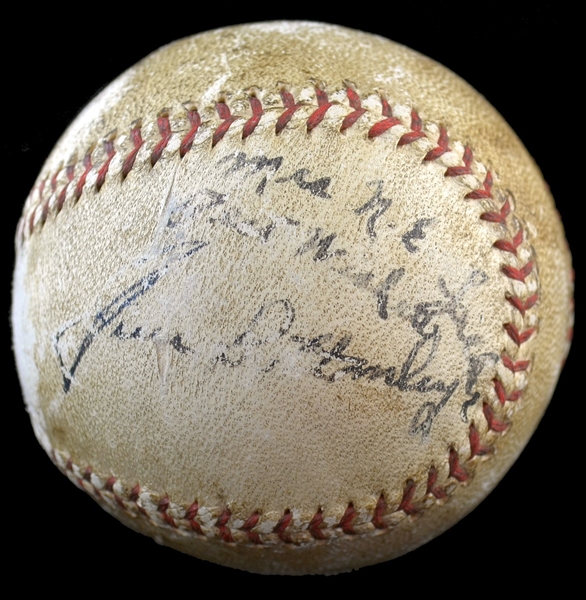 Jim Bottomley Single Signed Baseball HOF – D. 1959 Cardinals