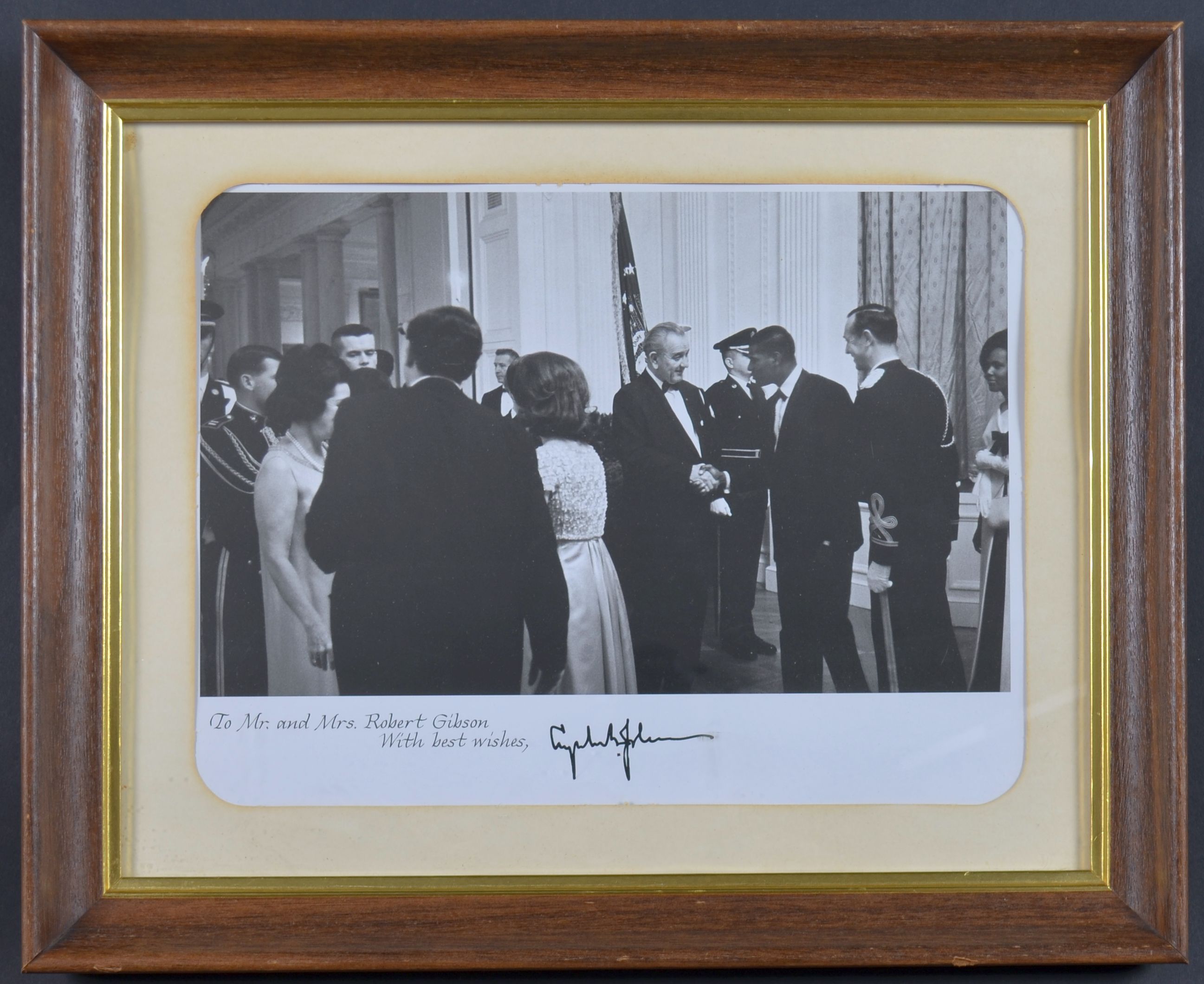 Lot Detail - President Lyndon B. Johnson Signed Photo to HOFer – Bob ...