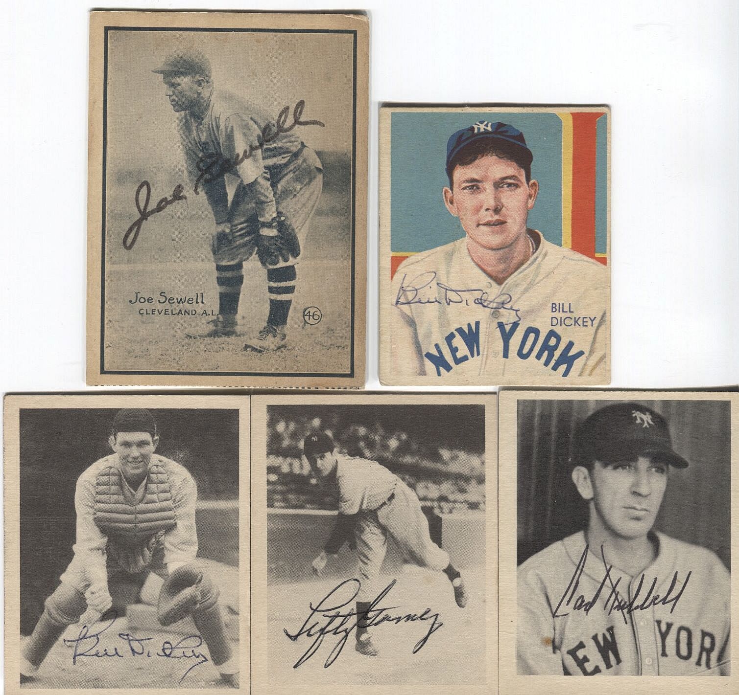 Lot Detail - 1930’s Collection of Signed Baseball Cards – Deceased Hall ...