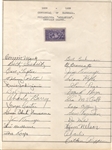 1939 Philadelphia Athletics Signed Team Sheet w/ 24 Autographs