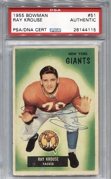 1955 Bowman George Blanda