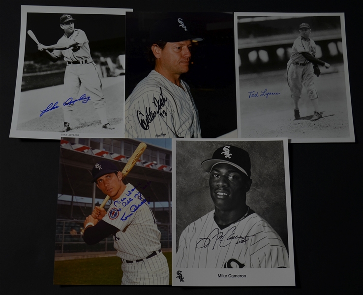 Collection of 35 Autographed Chicago White Sox 8x10 Photos