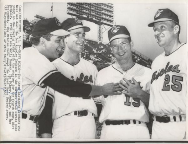 1966 Baltimore Orioles World Series Pitchers with Jim Palmer - original photo