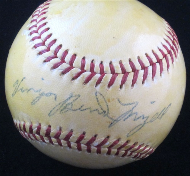 Vinegar Bend Mizell Single Signed NL Giles baseball Cardinals – 1960 Pirates