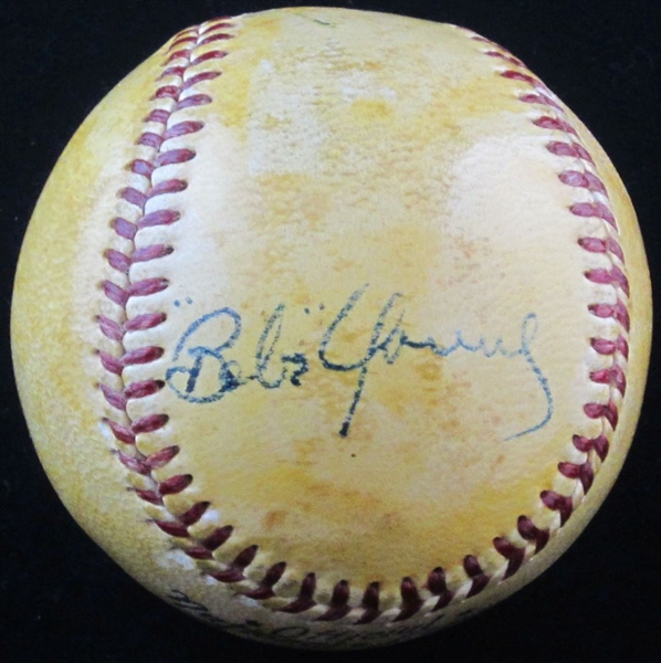 Babe Young Single Signed Baseball D.1983 – NY Giants – Reds – Cardinals