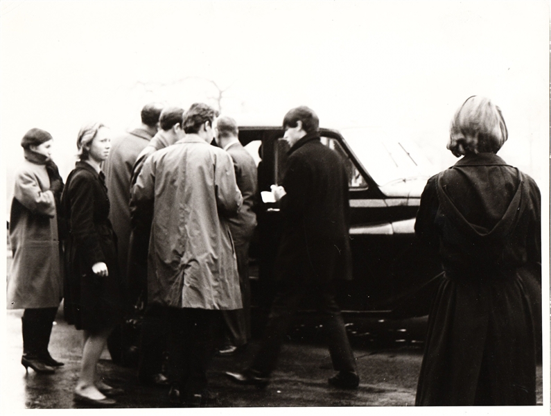 Beatles Paul McCartney At Airport original early 1960s photo