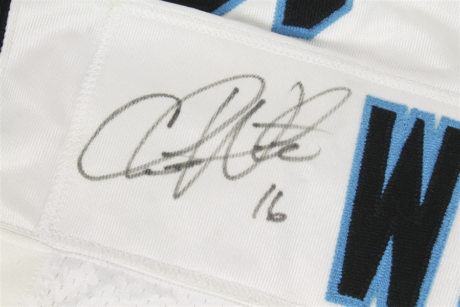 Item Detail - Heisman Trophy Winner - Chris Weinke Signed Game Issued  Carolina Panthers Jersey