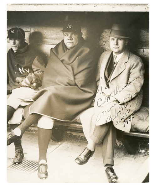 Babe Ruth Signed Autographed Type I Original 1933 Photo 