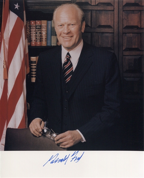 President Gerald Ford Signed 8x10 Color Photo