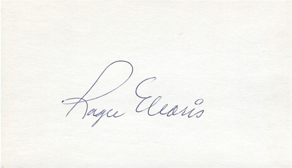 Roger Maris signed 3x5 Index Card New York Yankees