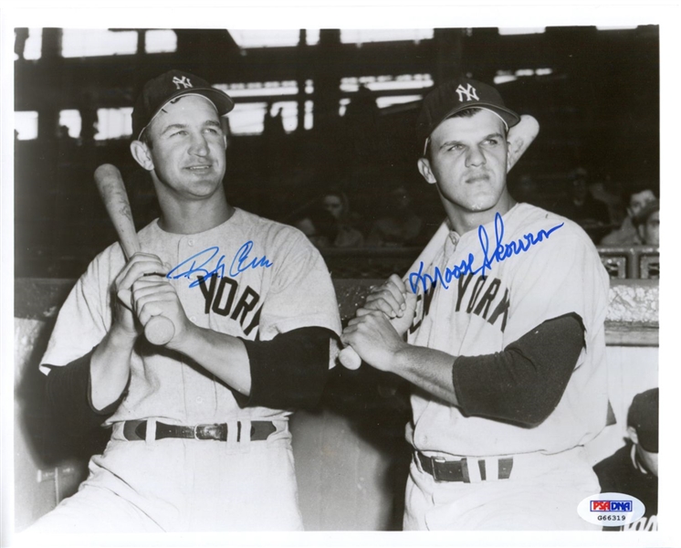 Bob Cerv & Moose Skowron 1950’s New York Yankees signed 8x10 photo