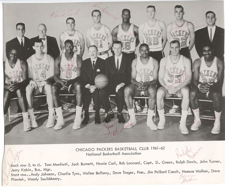 Item Detail - 1961-62 Chicago Packers NBA Basketball Team Signed Photo ...