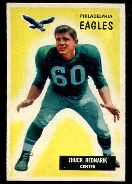 Item Detail - Chuck Bednarik Eagles Pro FB HOFer TYPE I photo used