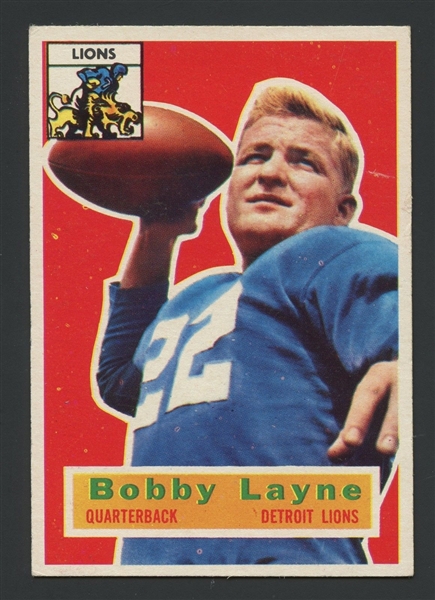 : 1958 Topps # 2 Bobby Layne Detroit Lions (Football