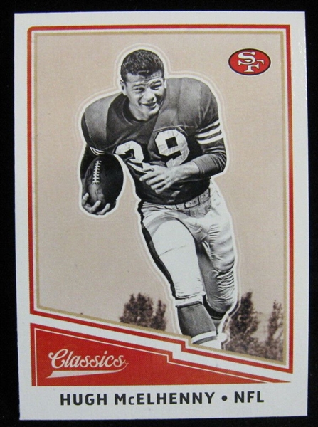 Hugh McElhenny Autographed 1956 Topps Card #50 San Francisco 49ers  (Off-Condition) SKU #197994