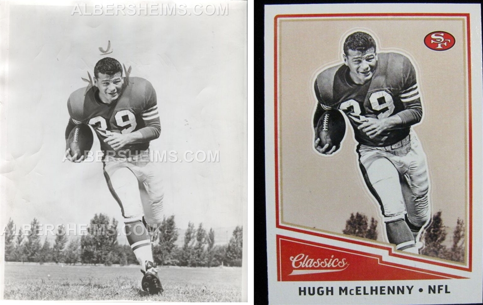 Hugh McElhenny Original 1958 Type I Photo – San Francisco 49ers HOF Used For Football Card