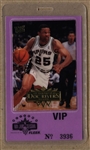 1996 NBA ALL-STAR JAM SESSION MEDIA PASS – Michael Jordan MVP