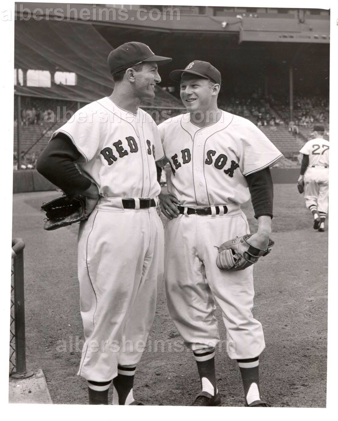 Item Detail - Harry Agganis & Jackie Jensen circa 1954-55 Boston Red ...