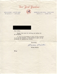 Mickey Mantle Typed Letter Signed Circa 1956-57 on Yankees Letterhead PSA/DNA LOA
