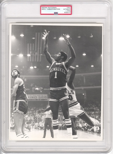 Item Detail - Oscar Robertson & Kareem Abdul Jabbar Early 70’s Take ...