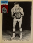 Johnny Red Kerr Vintage Syracuse Nationals Team Issued Photo Signed – Used for 1961 Fleer Basketball Card