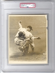 Lou Gehrig Collides with Dick Bartell 1937 World Series Play Original TYPE 1 Photo PSA/DNA/DNA