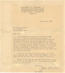 Joe Tinker Signed AUTO letter with Honus Wagner Content HOF D. 1948 PSA/DNA LOA
