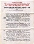 Ethan Allen Signed AUTO 1936 Chicago Cubs Baseball Contract w/ John Seys (D1938) 