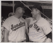 Mickey Mantle Signed and personalized photo to Roy Sievers Circa 1964-65 PSA/DNA LOA