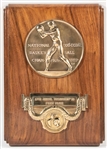 Bill Russell – 1955 NCAA Basketball Championship Award Plaque Trophy /w Bill Russell LOA