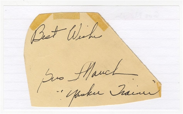 Gus Mauch Baseball – NY Yankees & Mets – NFL – New York Giants Autograph Display GPC