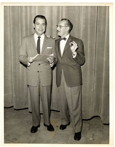  Groucho Marx & George Fenneman You Bet Your Life Original TYPE 1 Original 1959 Photo